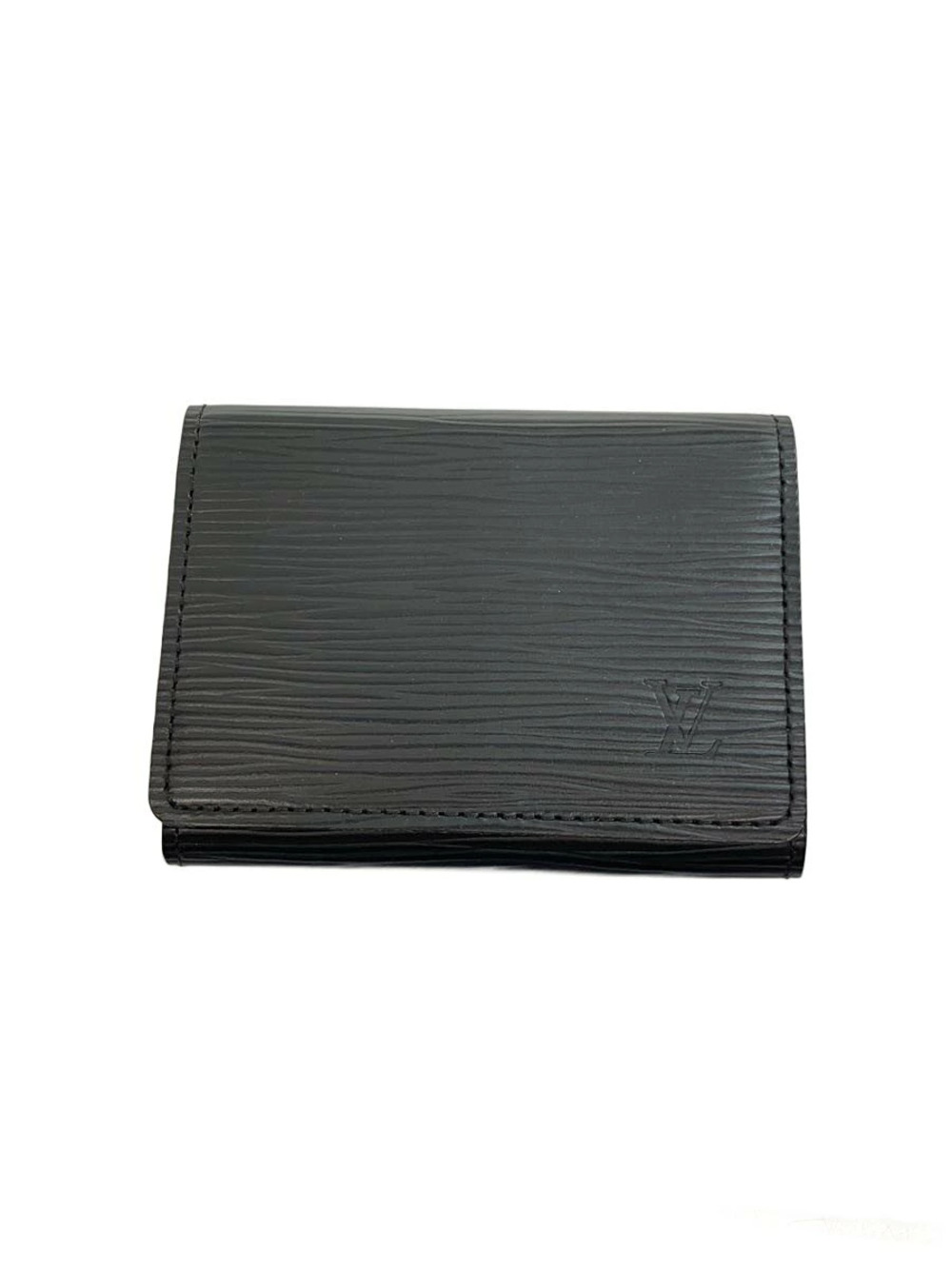 LOUIS VUITTON Envelope Wallet Carte de Visite Epi Leather Black